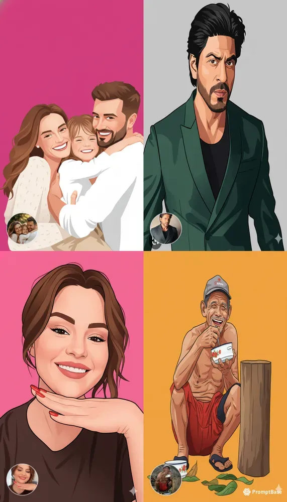 Vector Cartoon Portraits