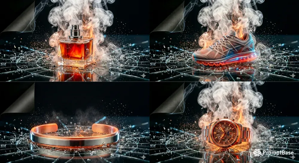Cinematic Hot Metal Impact Aesthetics