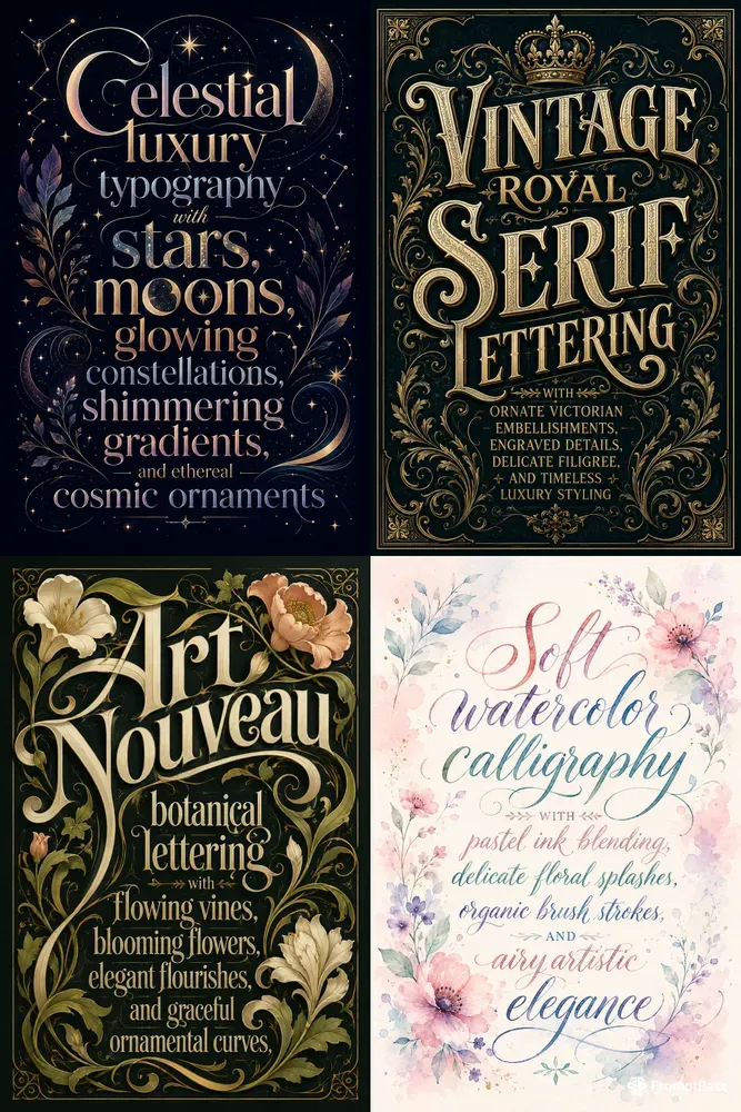 Luxury Typography Posters
