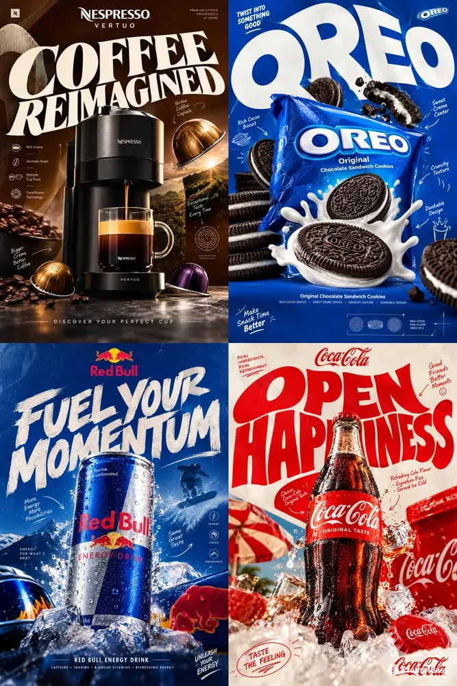 Experimental Product Advertising Posters