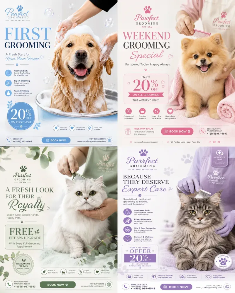 Pet Grooming Spa Ad Generator