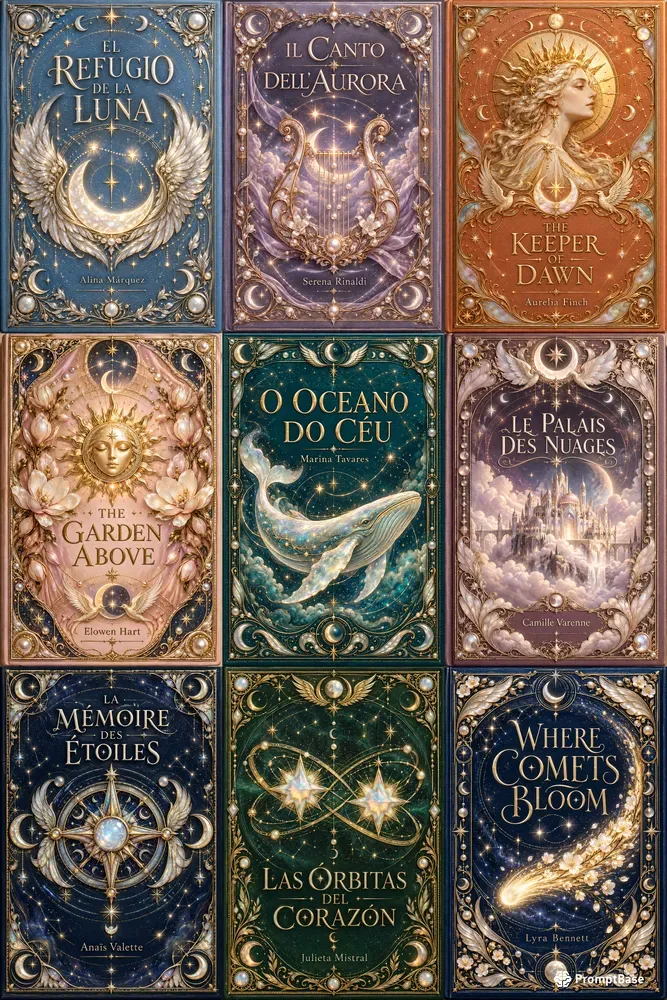 Luminous Celestial Fantasy Book Covers