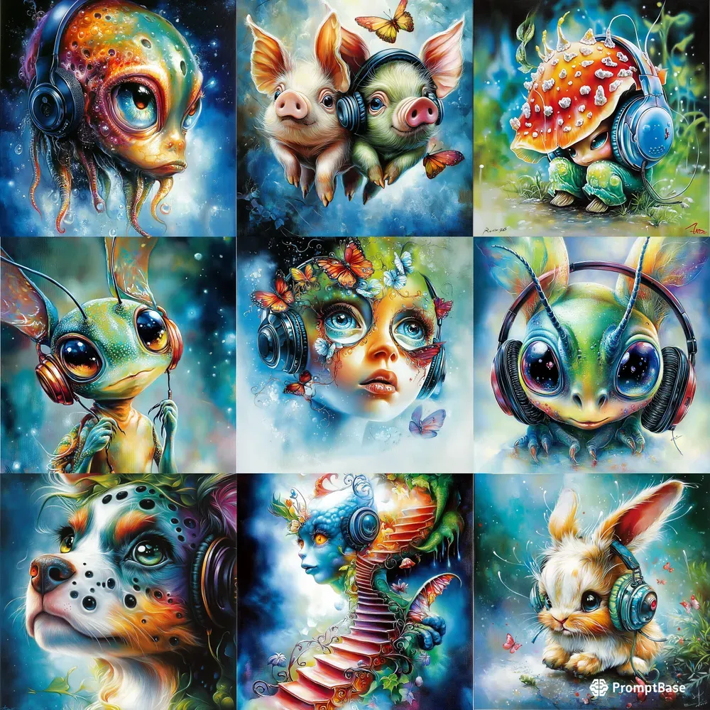 Surreal Vivid Creatures