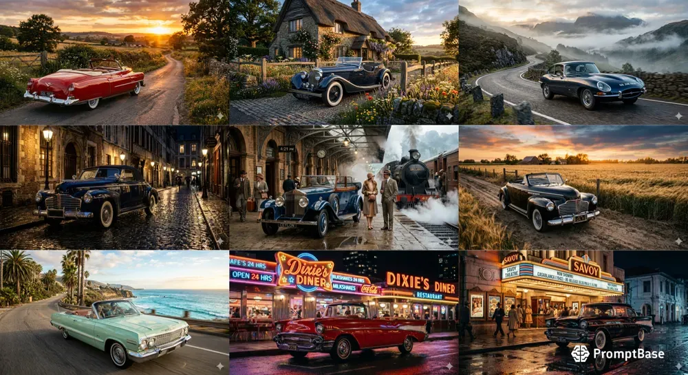 Nostalgic Vintage Car Photography