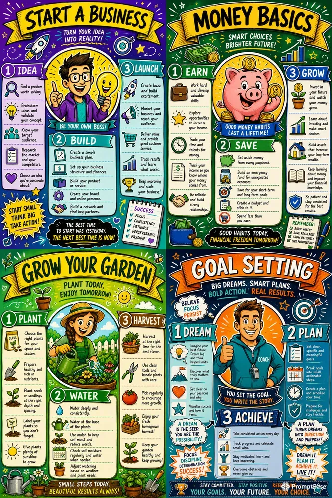 Sketchnote Doodle Poster Studios