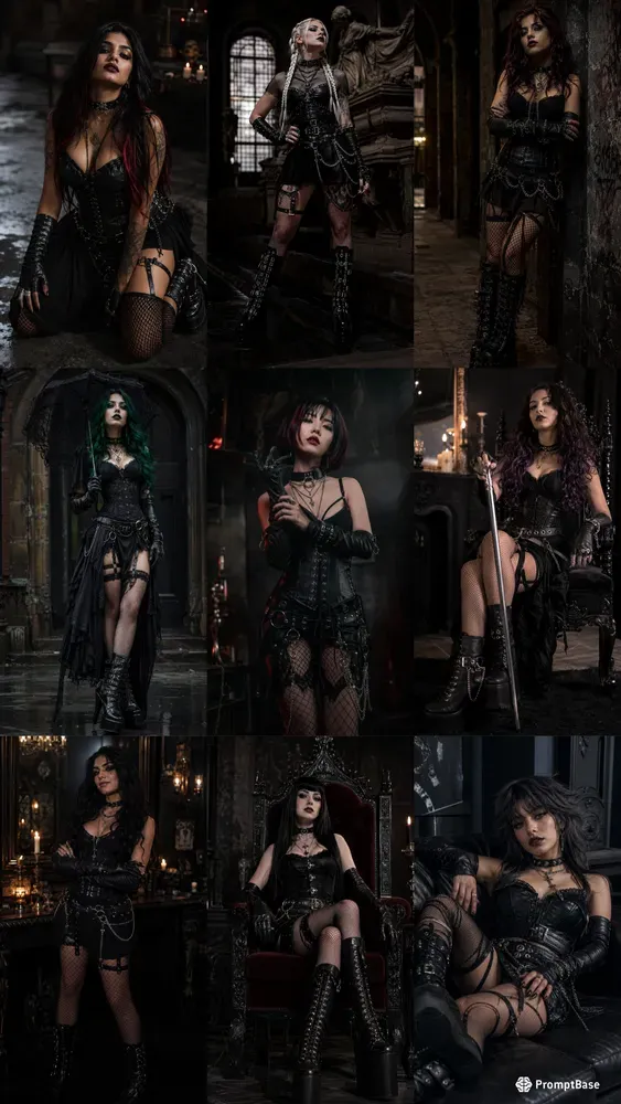 Viral Dominant Goth Girl Photos