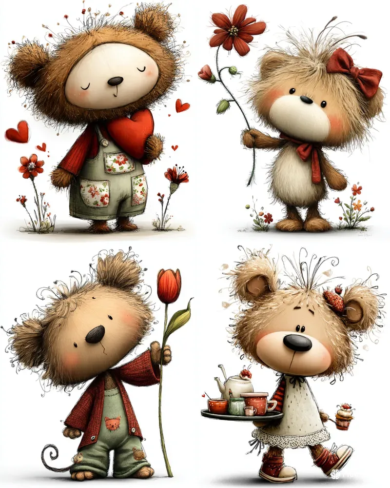 Mothers Day Teddy Bear Clipart