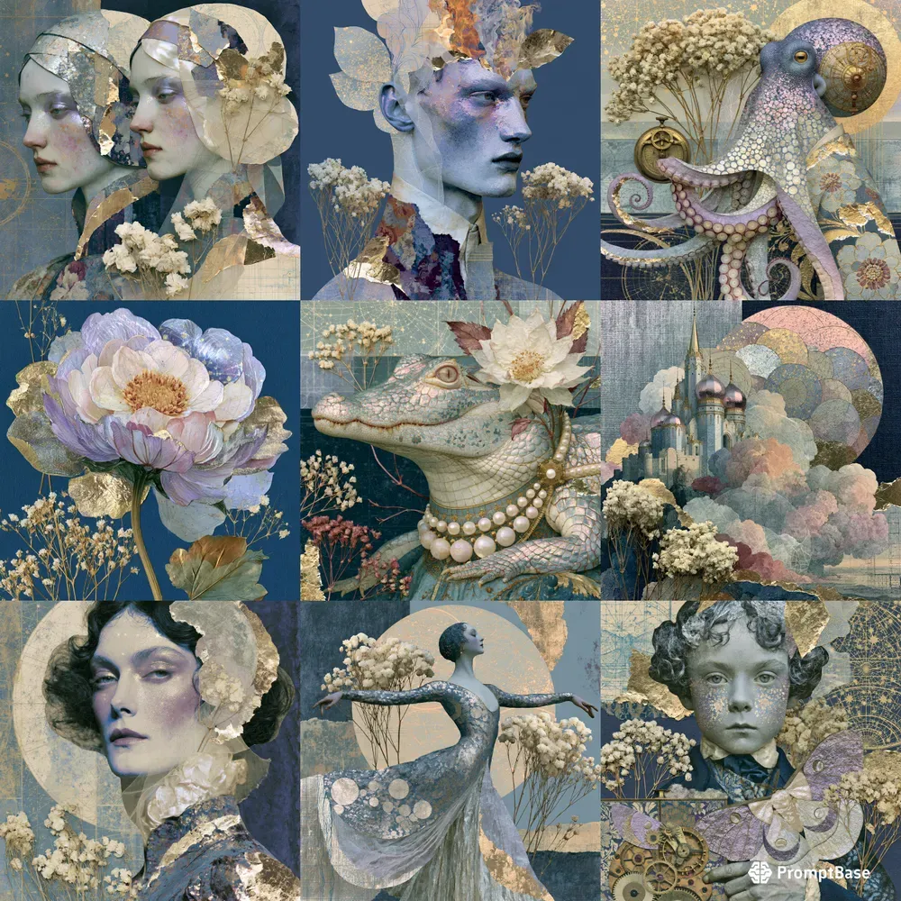 Botanical Atlas Collages