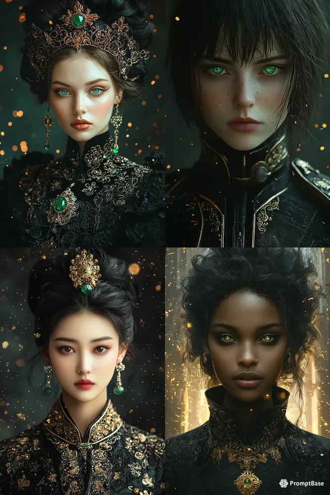 Jade Empress Luxury Fantasy Portraits