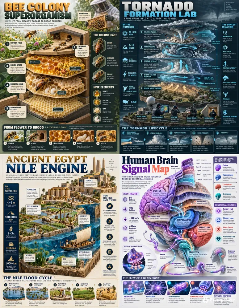 3D Exploded Infographic Posters