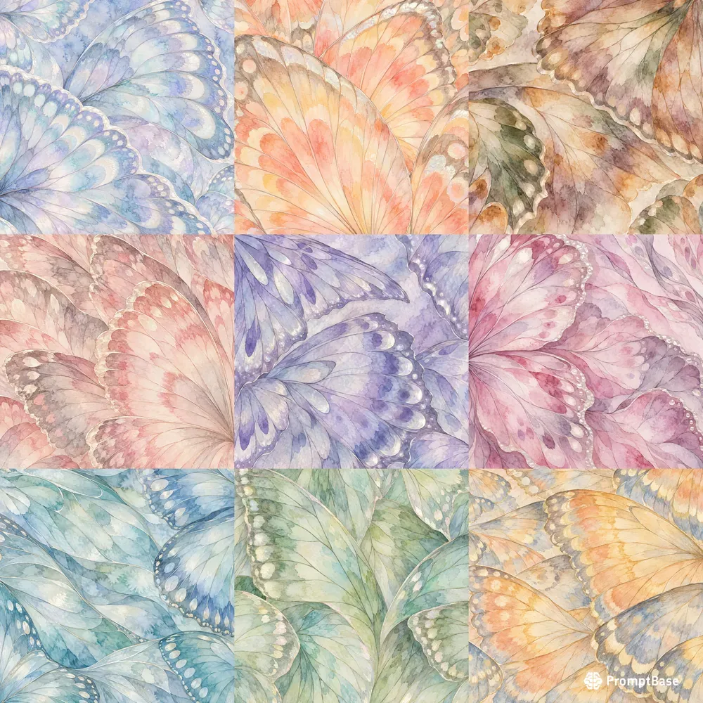 Pearlescent Butterfly Papers