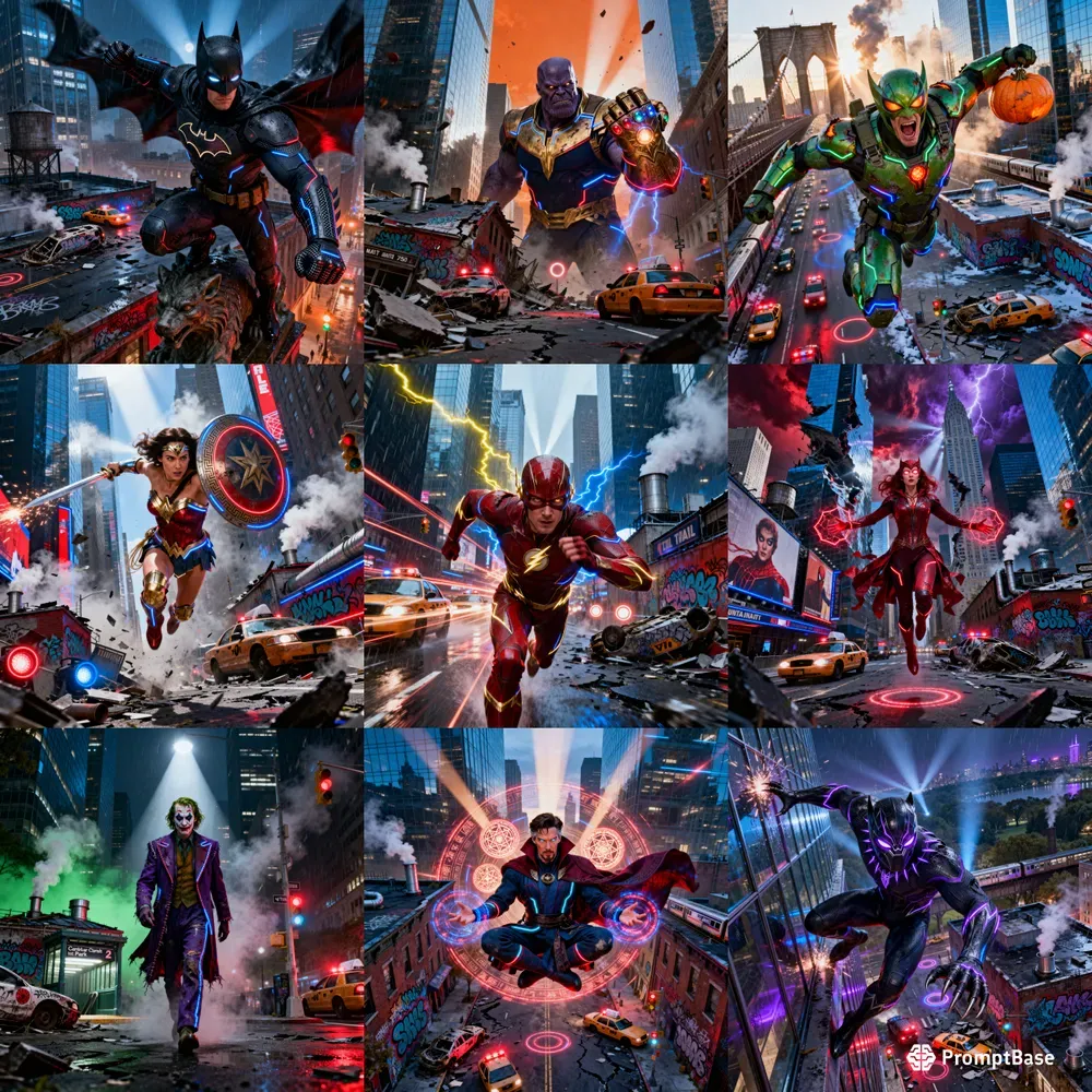 3D 4K Cinematic Comic Wallpapers