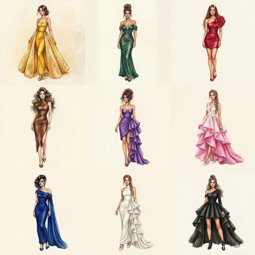 Artistic Crayon Fashion Designs