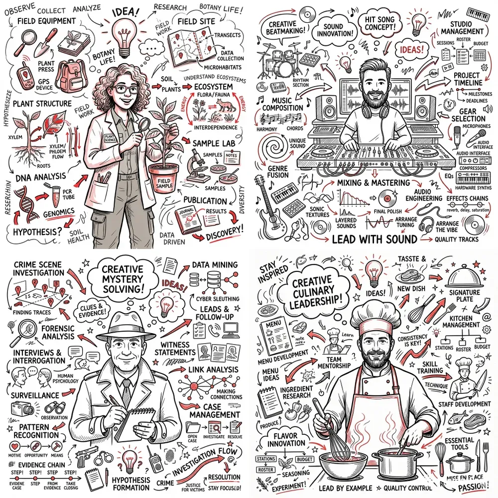 Sketchnote Style Professional Doodles