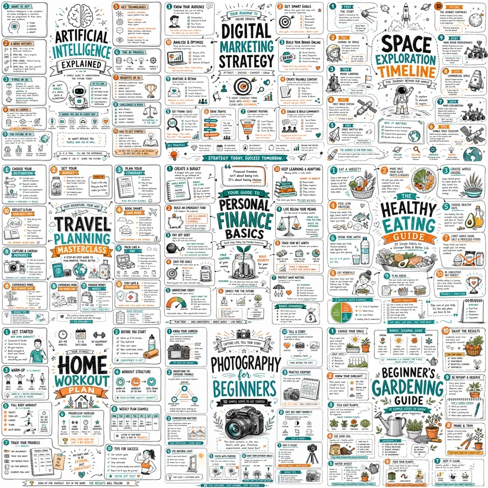 Handdrawn Infographics Kits