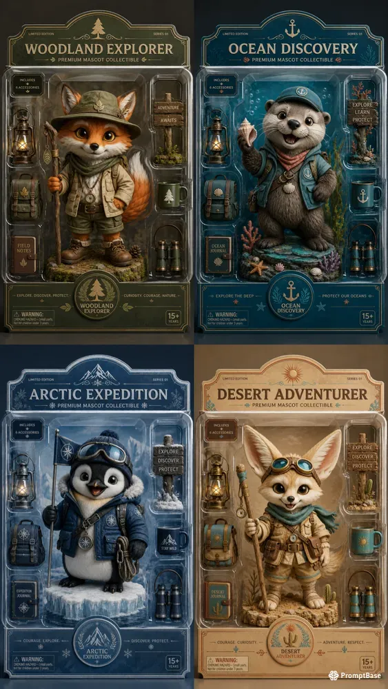Collectible Mascot Packaging Generator
