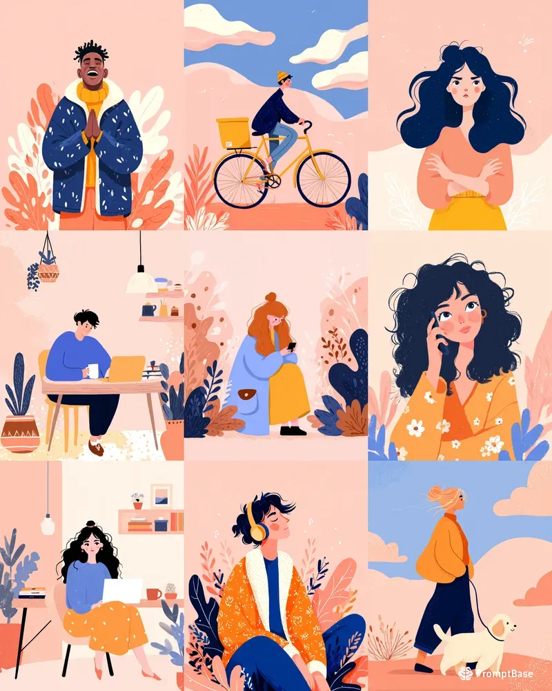 Editorial Flat Illustration Style