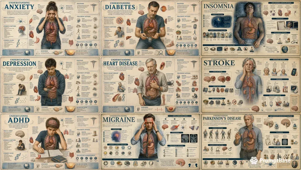 Vintage Medical Infographic Creators