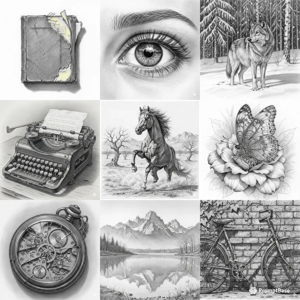 Hyperrealistic Pencil Sketches