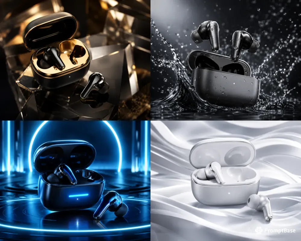 Luxury Earbuds Advertisement Generator