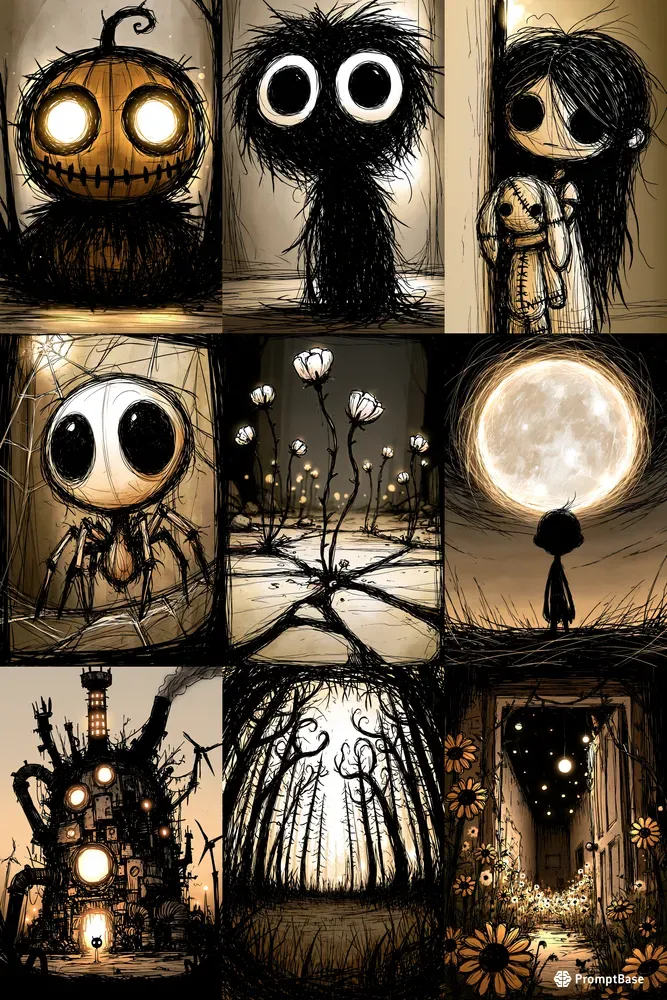 Creepy And Cute Illustrations