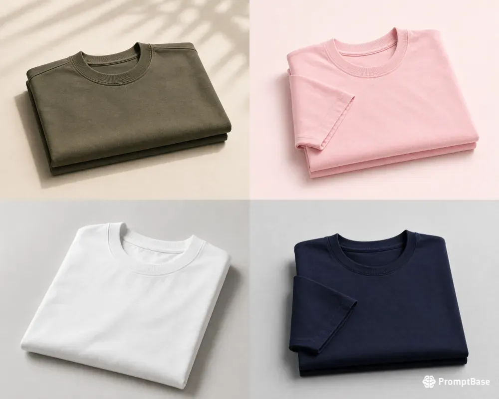 Folded Tshirt Product Studios