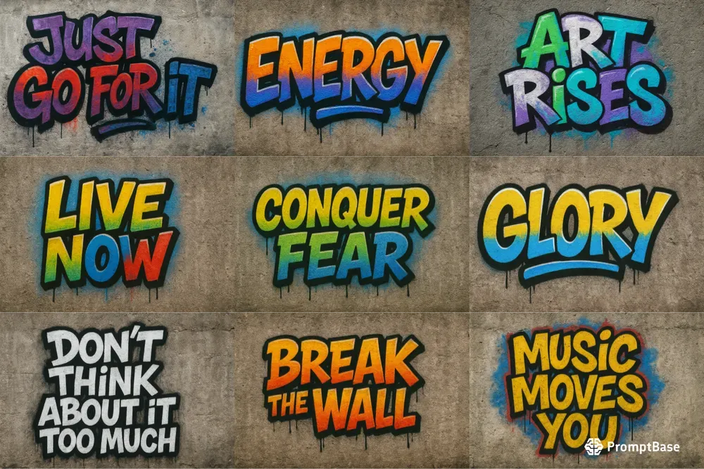 Graffiti Art Cool Phrases