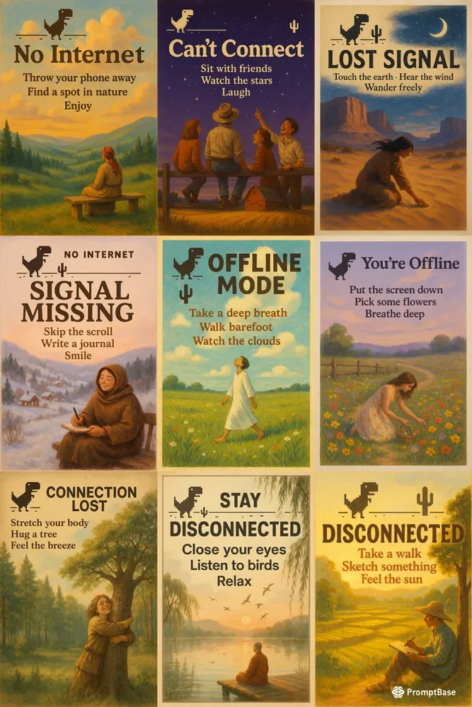 No Internet Nature Posters