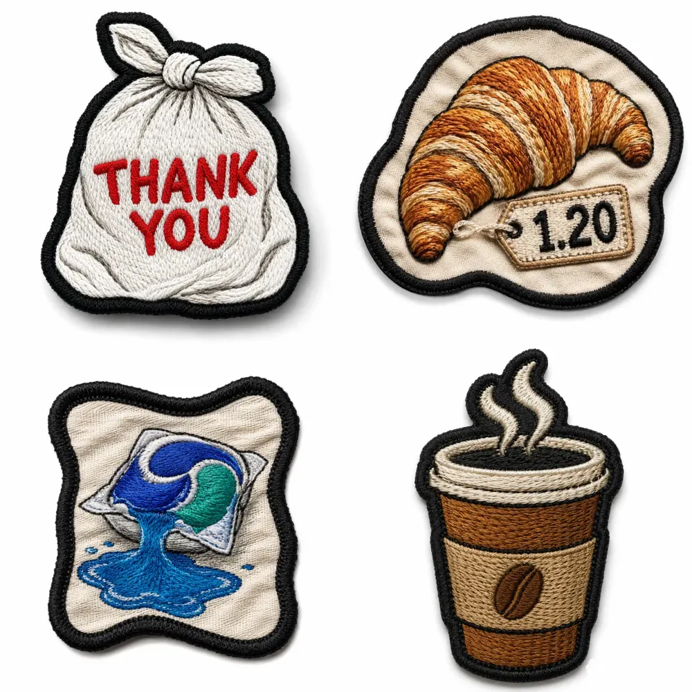 Grocery Embroidery Patches
