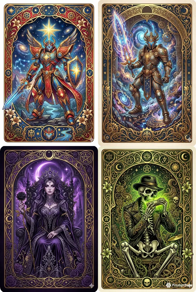 Art Nouveau Tarot Card Art