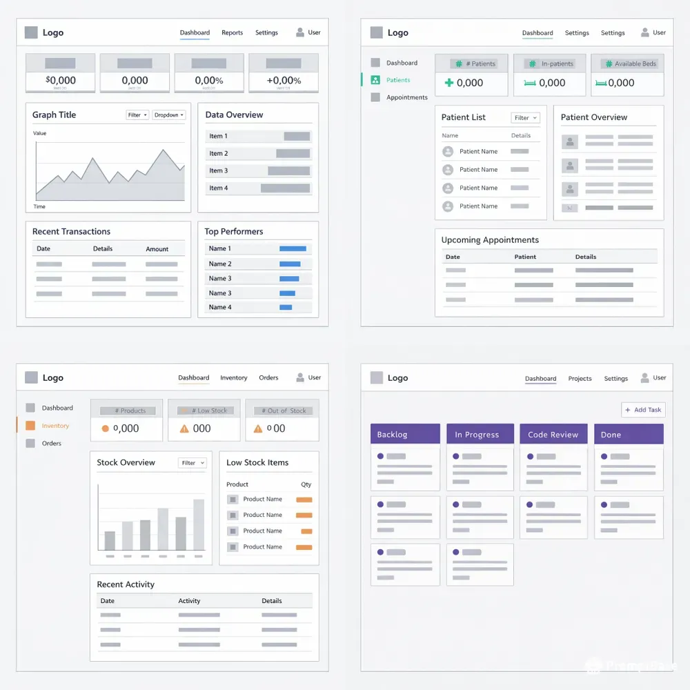 Pro UIux Dashboard Wireframe Generator