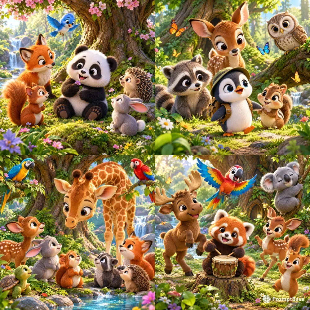 Enchanted Forest Animal Friends