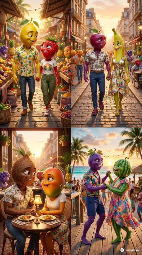 Anthropomorphic Fruits Images