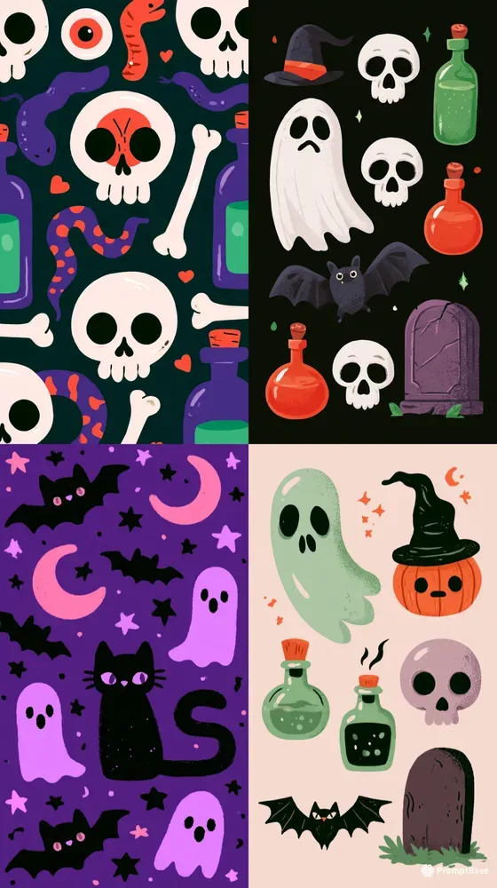 Cute Halloween Element Collections