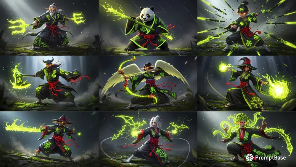 Neon Spirit Warriors Cinematic Power