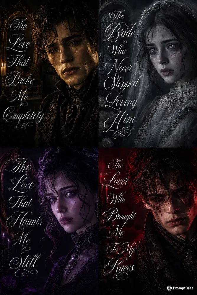Cinematic Dark Romance Book Covers