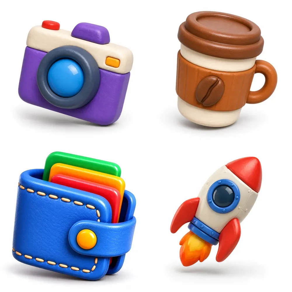 3D Clay App Icon Generator