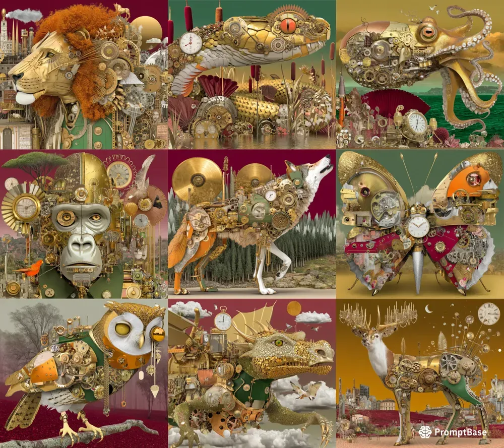 Steampunk Clockwork Bestiaries