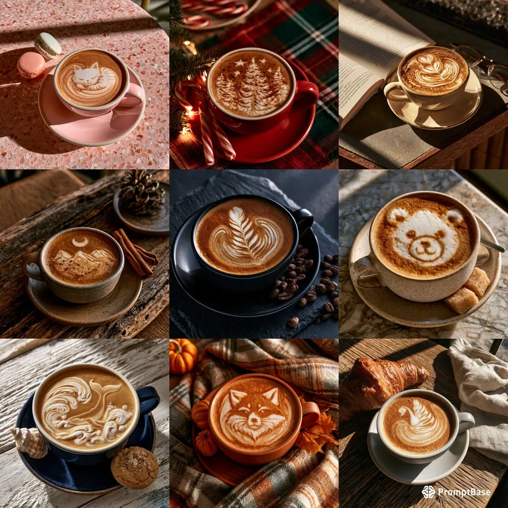 Latte Art Coffee Photography