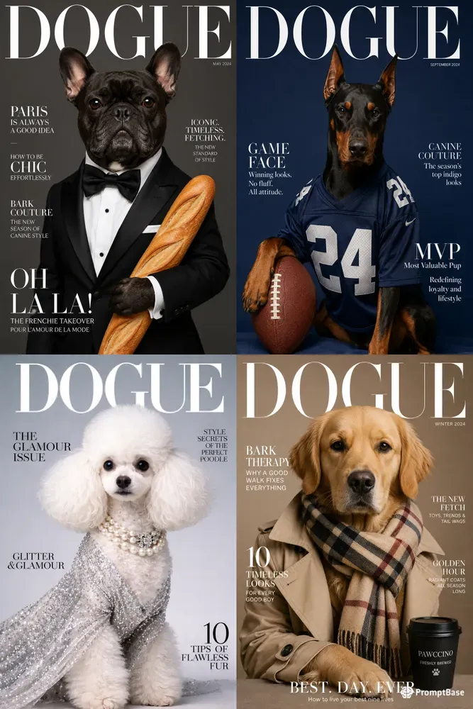 Dogue Fashion Pet Magazine Covers