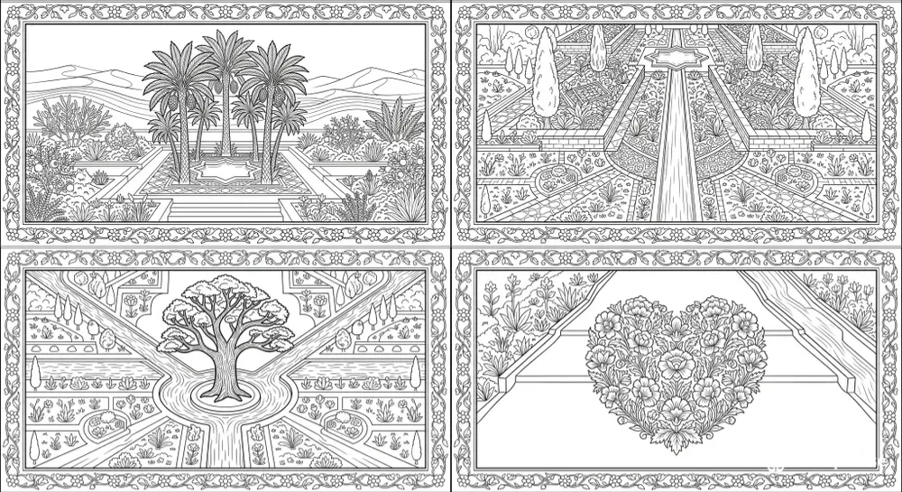Historic Garden Traditions Coloring Sets