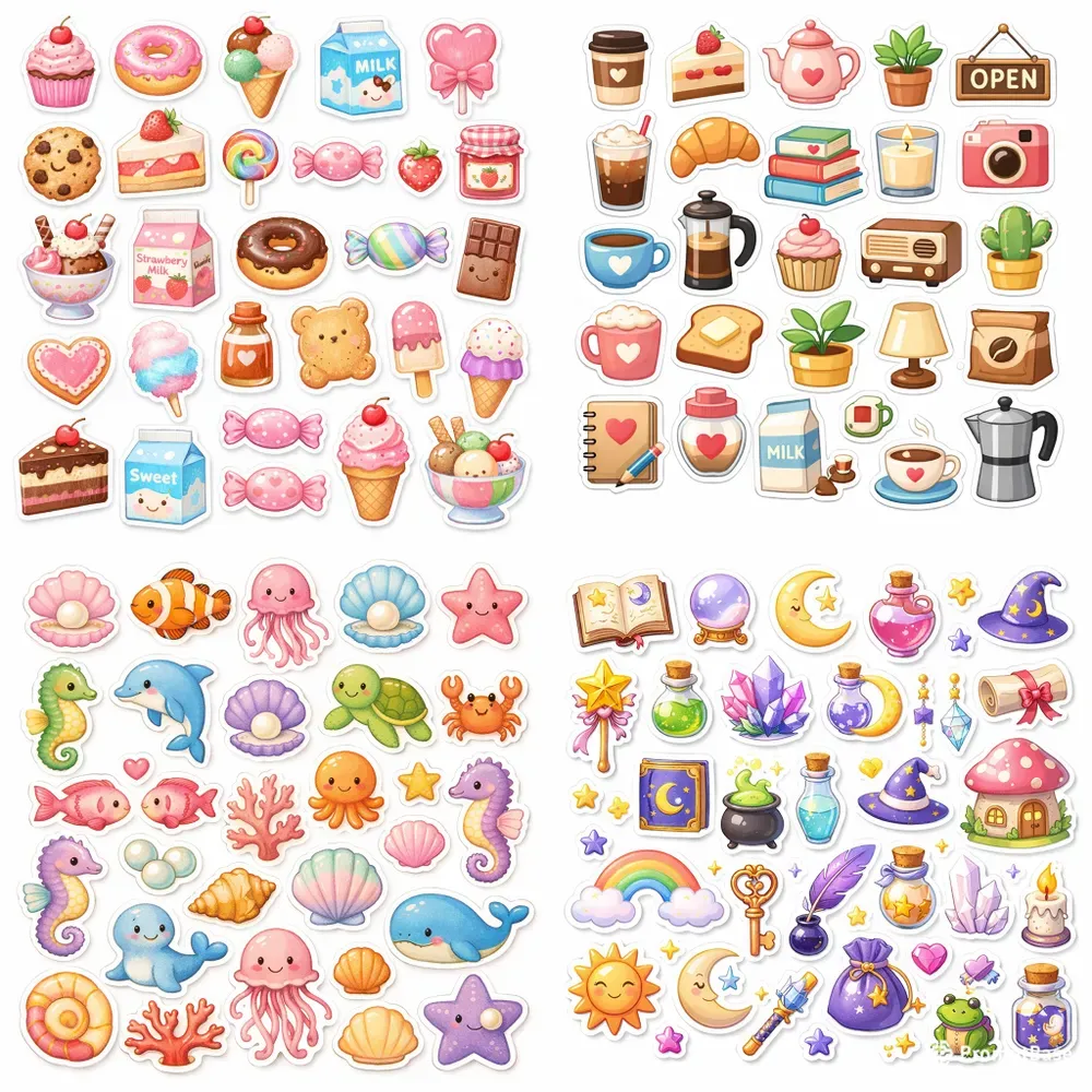 Aesthetic Mini Object Sticker Sheets