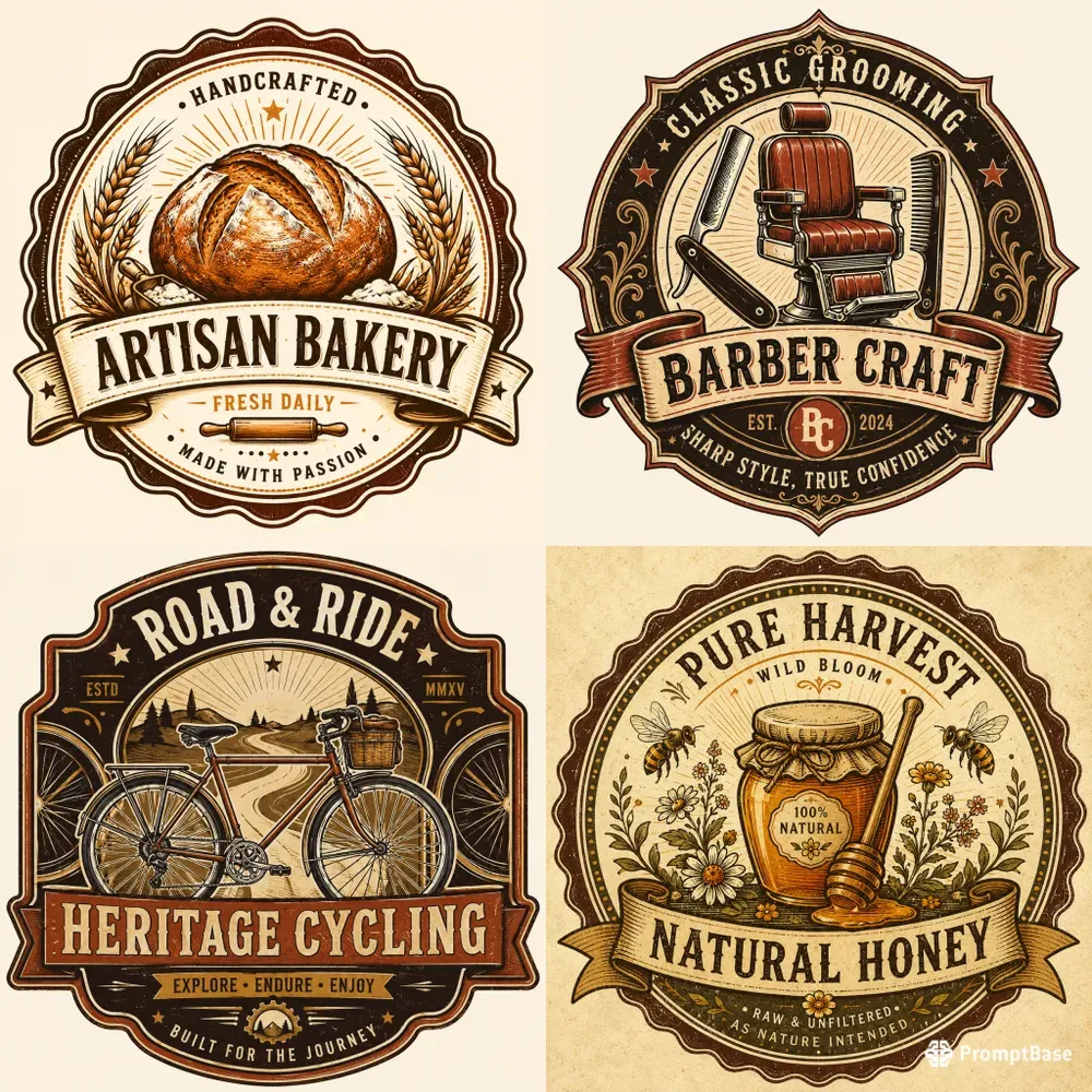 Vintage Badge Logo Creators