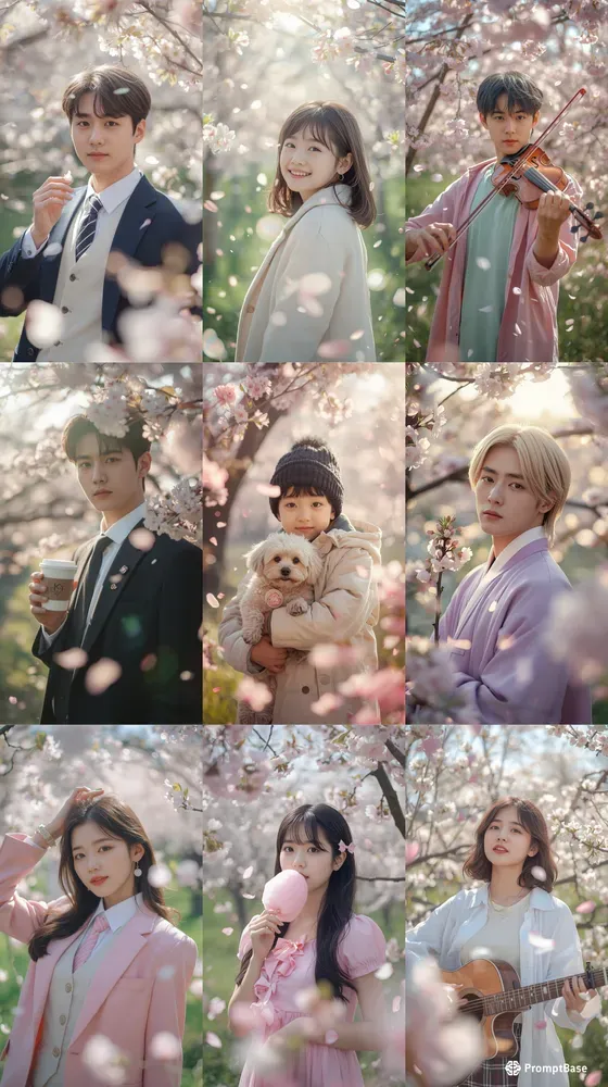 Cinematic Cherry Blossom Dream Portraits
