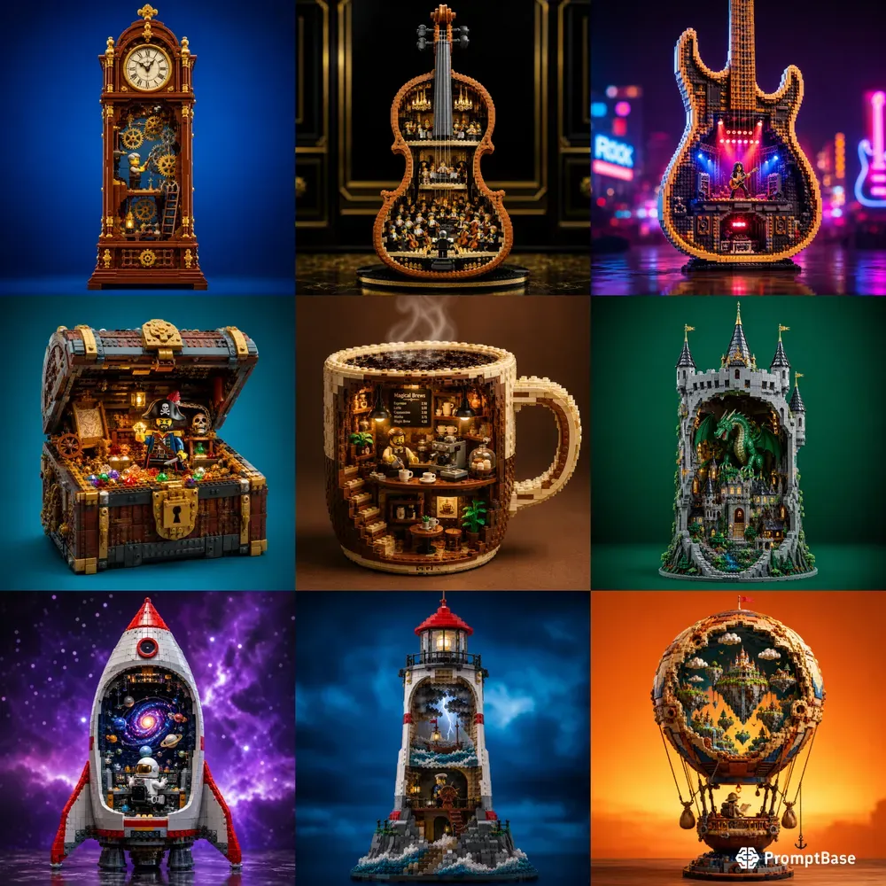 Lego Hollow Character Sculptures