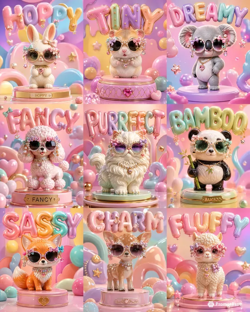 Luxury Kawaii Animal Posters