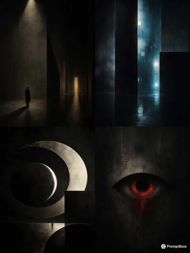 Cinematic Noir Abstract Art Generator