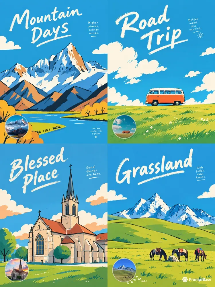 Photos To Korean Flat Illustrations