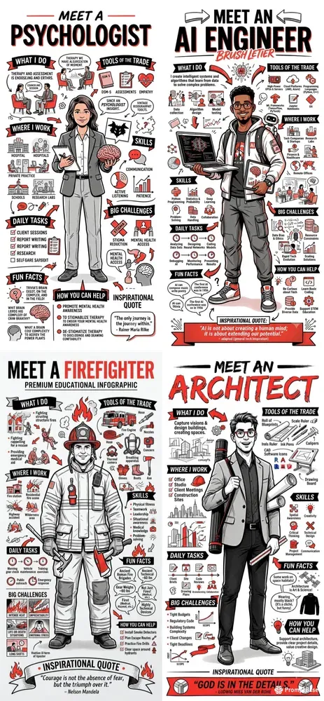 Hero Profession Poster Generator