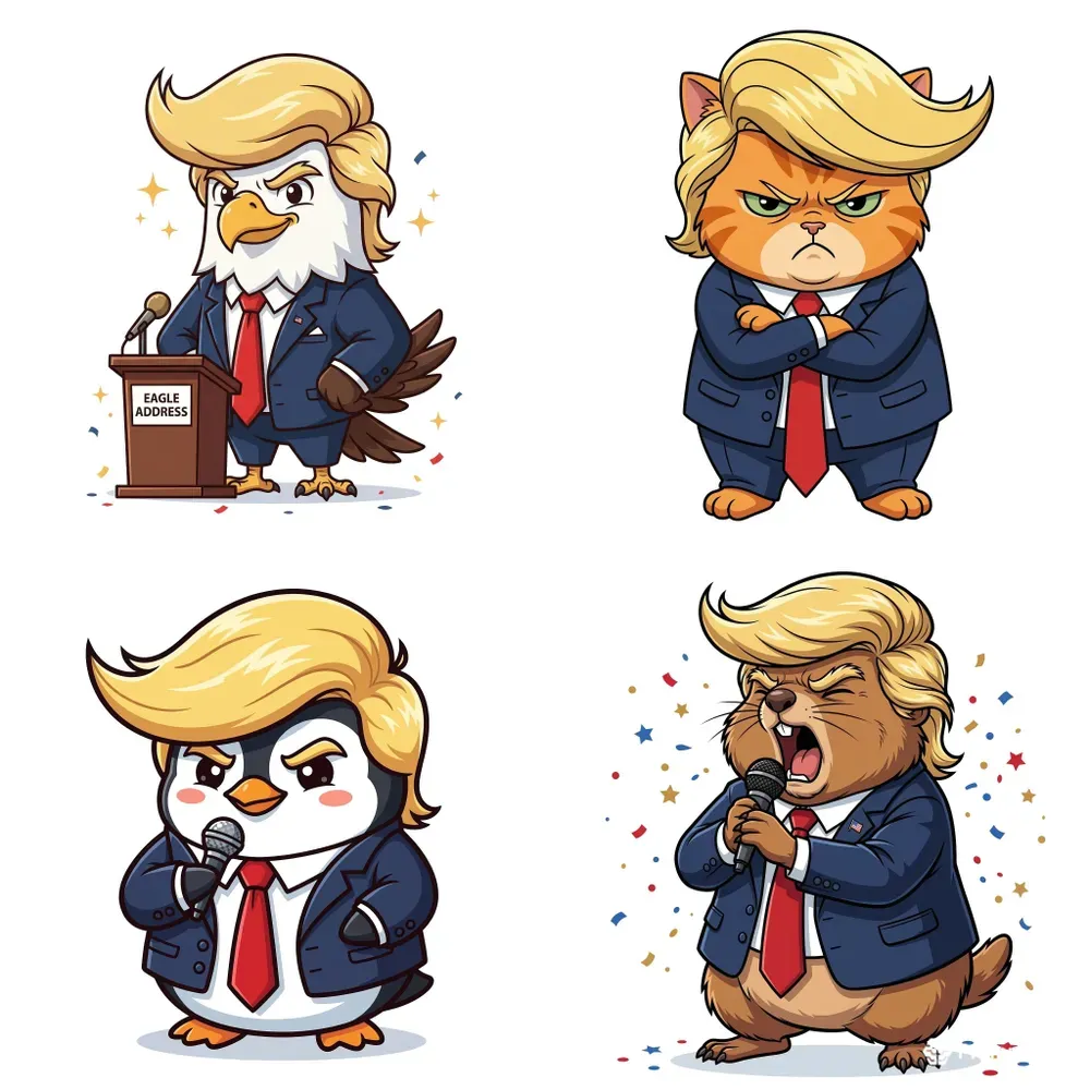 Bossy Combover Anime Animals